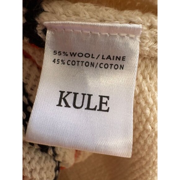 KULE Womens Zip-Up Wool Blend Cardigan Sweater in Cream Size Large - Picture 8 of 8